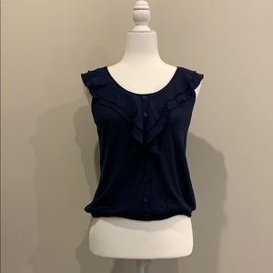 Weavers navy blue tank top